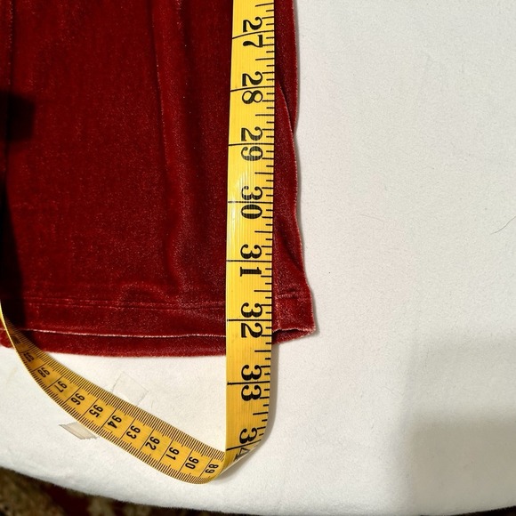 Wide Leg Women's M S'EDGE Atlanta Velour Rosy Red Pants Office Travel Comfort - Picture 8 of 10